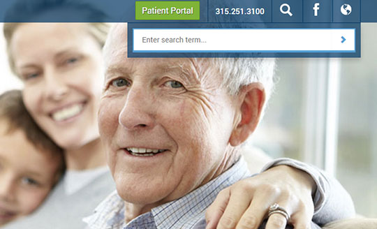 Custom search feature in medical cms by ACS Web Design & SEO