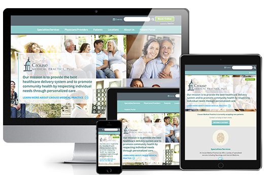 Medical Practice Website Design Responsive View