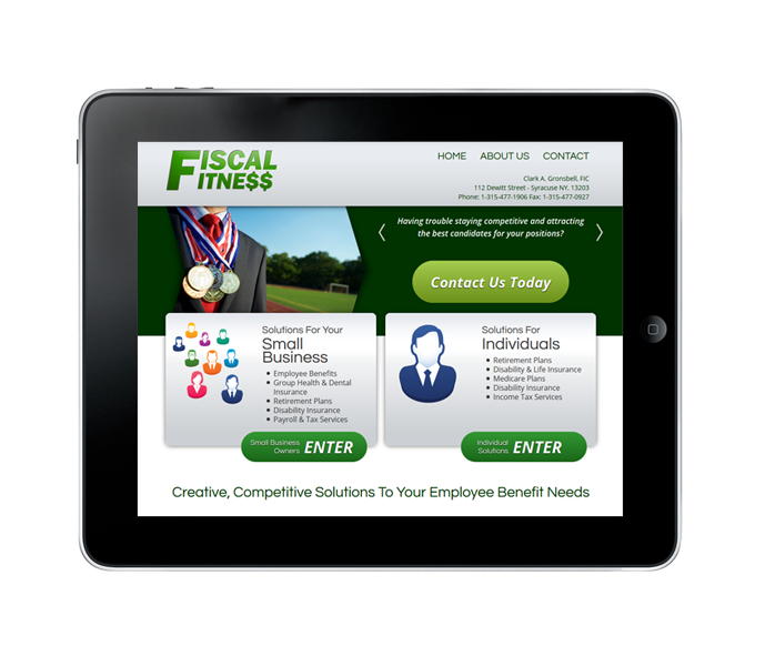 Tablet Design for Best Insurance Broker website