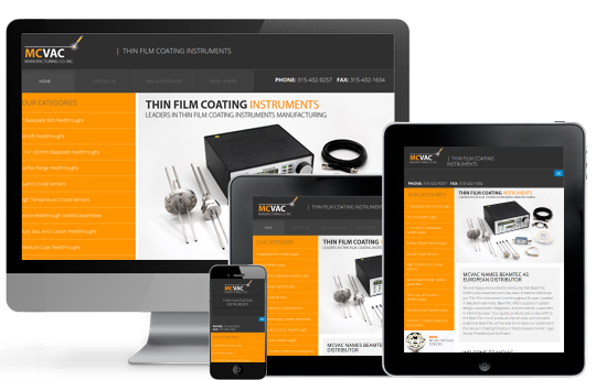 Responsive View for Manufacturing Website Design