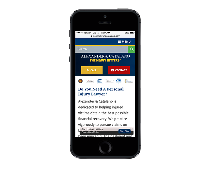 mobile friendly web design for law firms