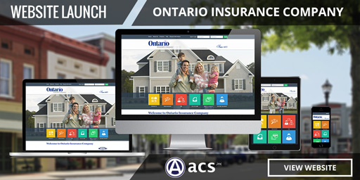 best insurance website design for ontario insurance from acs web design and seo 