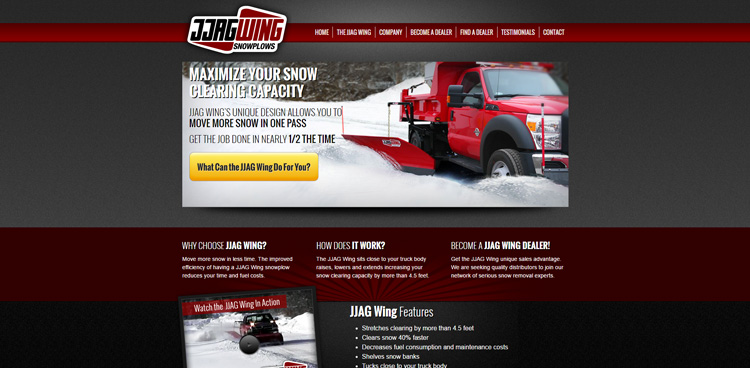 responsive website design for snow plow website