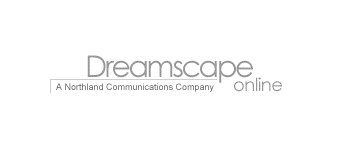 website design company partnership with acs web design and seo image of dreamscape online logo with tagline a northland communications company