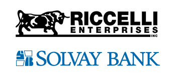 banking website design history by acs web design and seo image of riccelli enterprises logo solvay bank logo