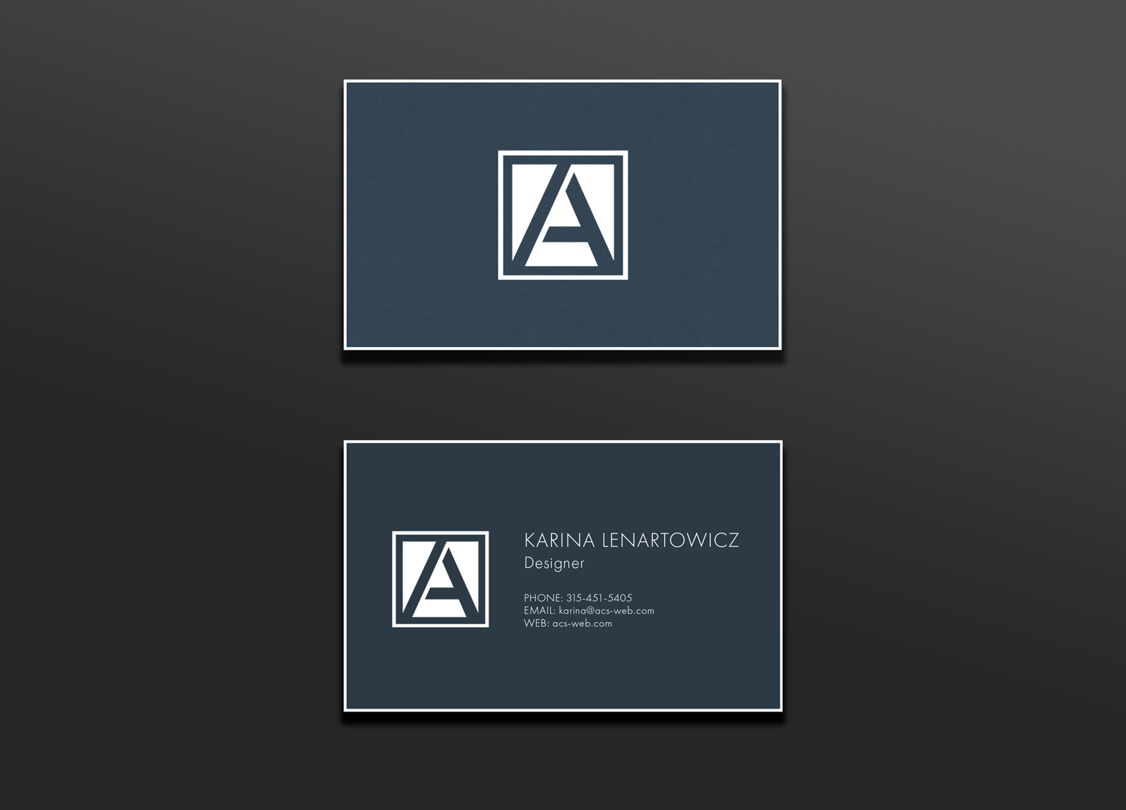 ACS Branding and Identity- Print Business Card Design
