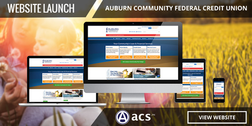 responsive credit union website design for auburn community fcu from acs inc web design and seo