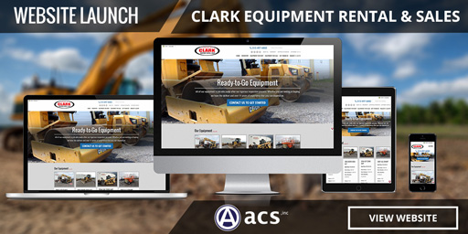 ecommerce web design for clark equipment by acs web design and seo