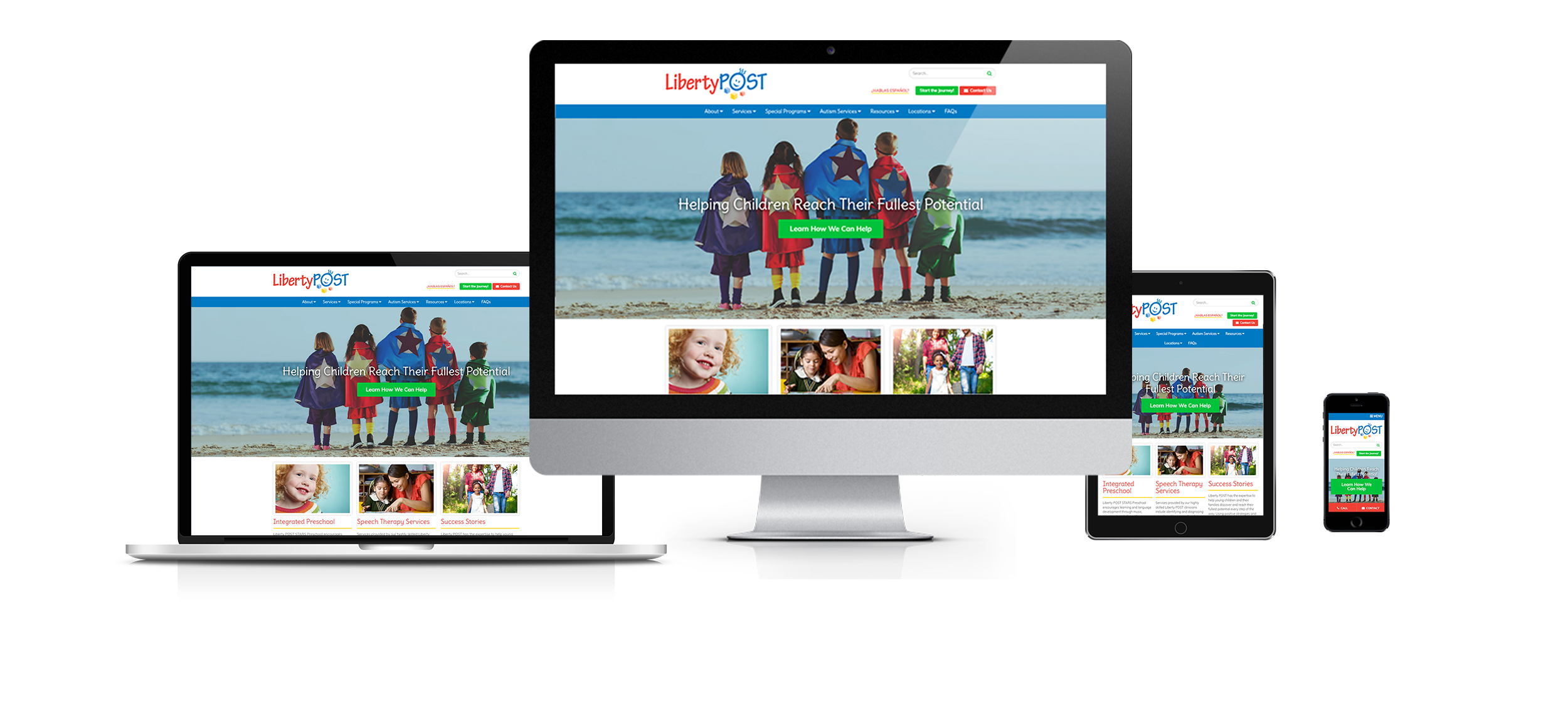 responsive pediatric website design for liberty post by acs web design and seo
