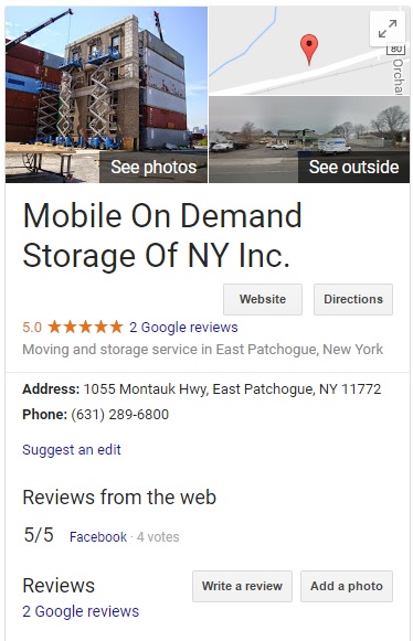 industrial website design and seo for mobile on demand storage by acs web design and seo