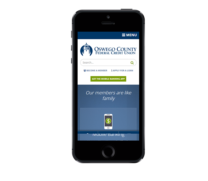 credit union website design mobile friendly web design for oswego county fcu by acs web design and seo