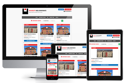 student apartments website design responsive web design ua by acs web design and seo