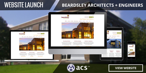 architecture website design portfolio listing for beardsley by acs web design and seo