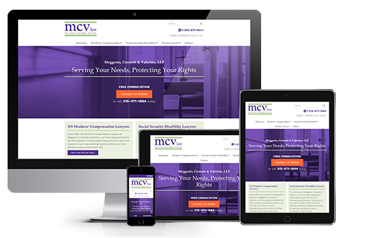 legal web design mcv law from acs web design and seo