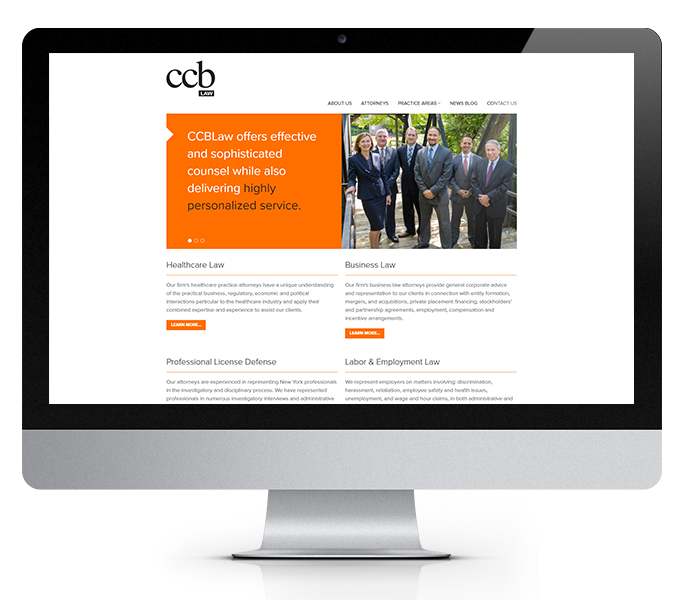 attorney website design desktop view ccb law by acs