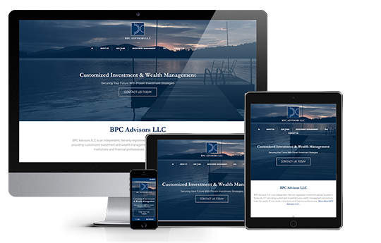 financial advisor website design responsive by acs web design and seo