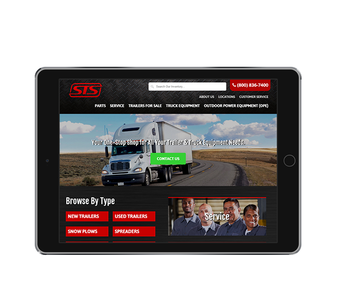 ecommerce website design tablet landscape sts from acs web design and seo