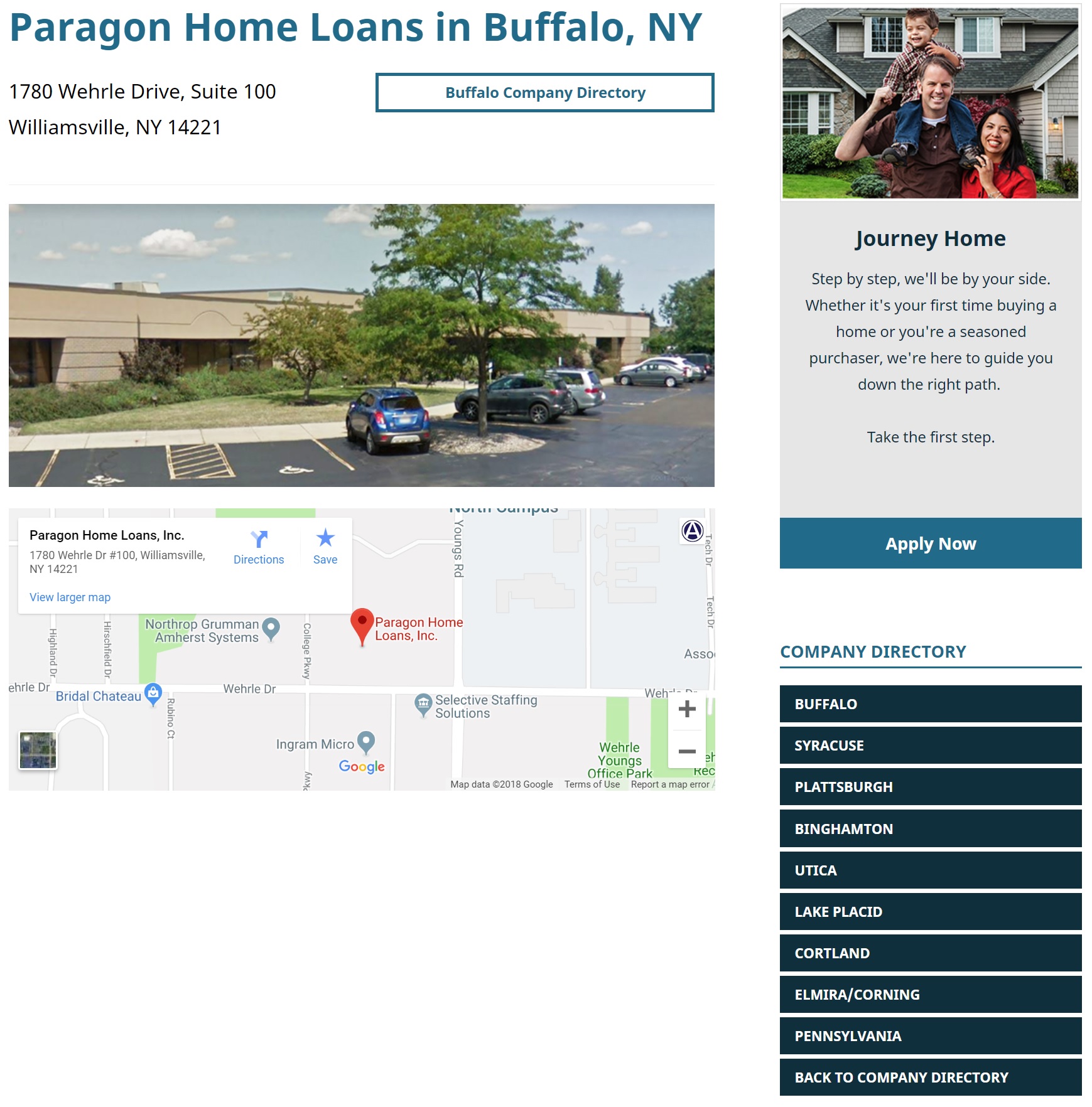 mortgage marketing locations pages for paragon home loans by acs web design and seo