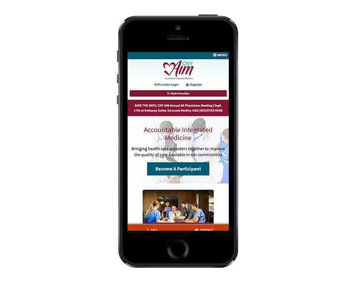 healthcare website design mobile friendly cny aim from acs web design and seo