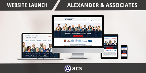 legal website design portfolio listing of alexander and associates  for acs
