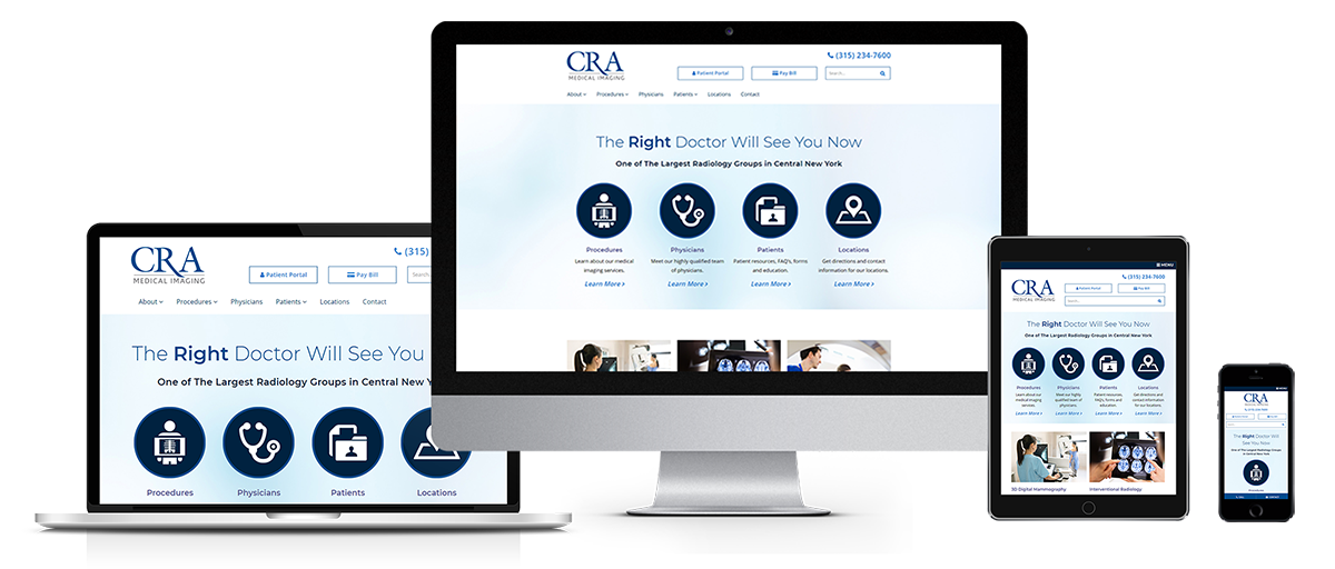medical website design cra imaging from acs web design and seo