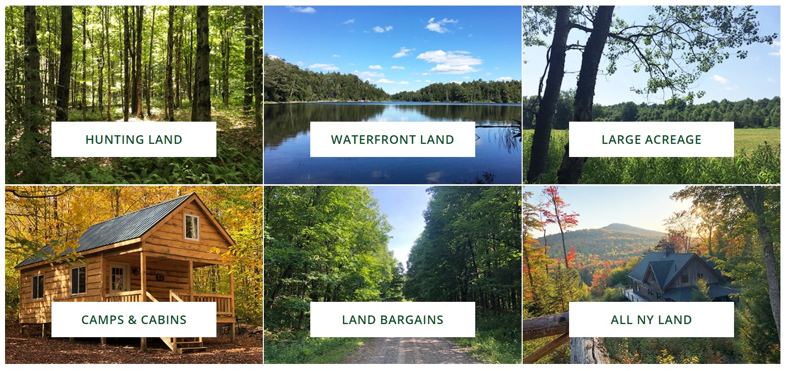 new york web design image of property type filters for hunting land waterfront land large acreage camps and cabins land bargains and all ny land