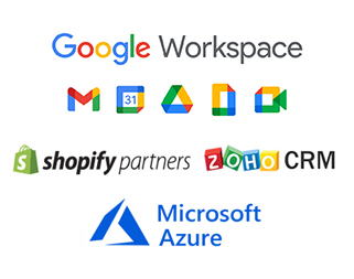 ecommerce web design seo and internet marketing powered by google workspace shopify partners zoho crm