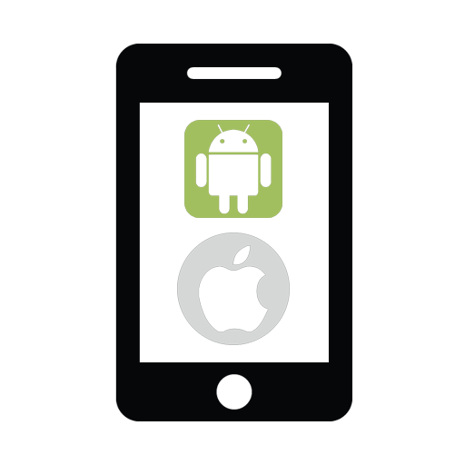 mobile web design syracuse ny image of phone with android and apple logos