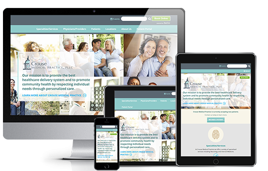 Medical Practice Website Design Responsive View