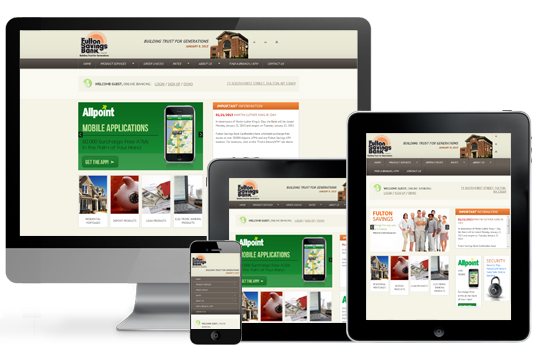 web design for fulton savings bank responsive website design by acs web design and seo