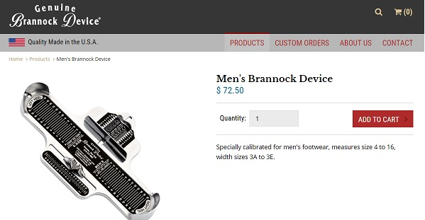Trusted Ecommerce Website Development Brannock Device Co