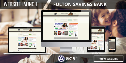 credit union website design for fulton savings bank made by acs web design and seo