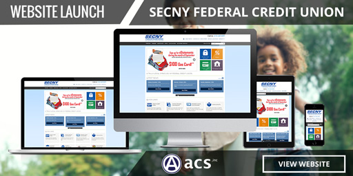 credit union website design for SECNY Federal Credit Union made by acs web design and seo