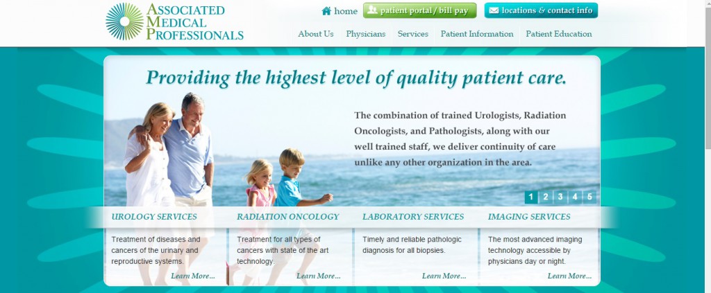 patient portal medical web design