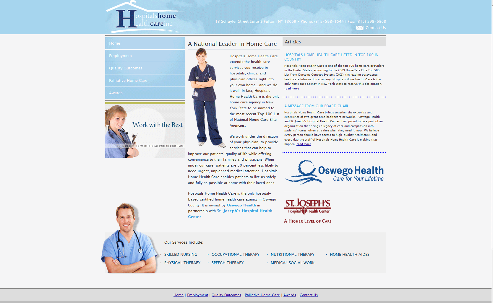 medical health care web design