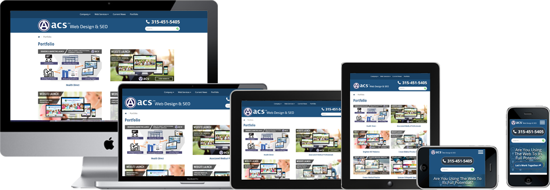 responsive web design company ny example from acs web design and seo