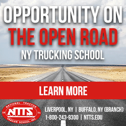 Trucking School Advertising Website Ad