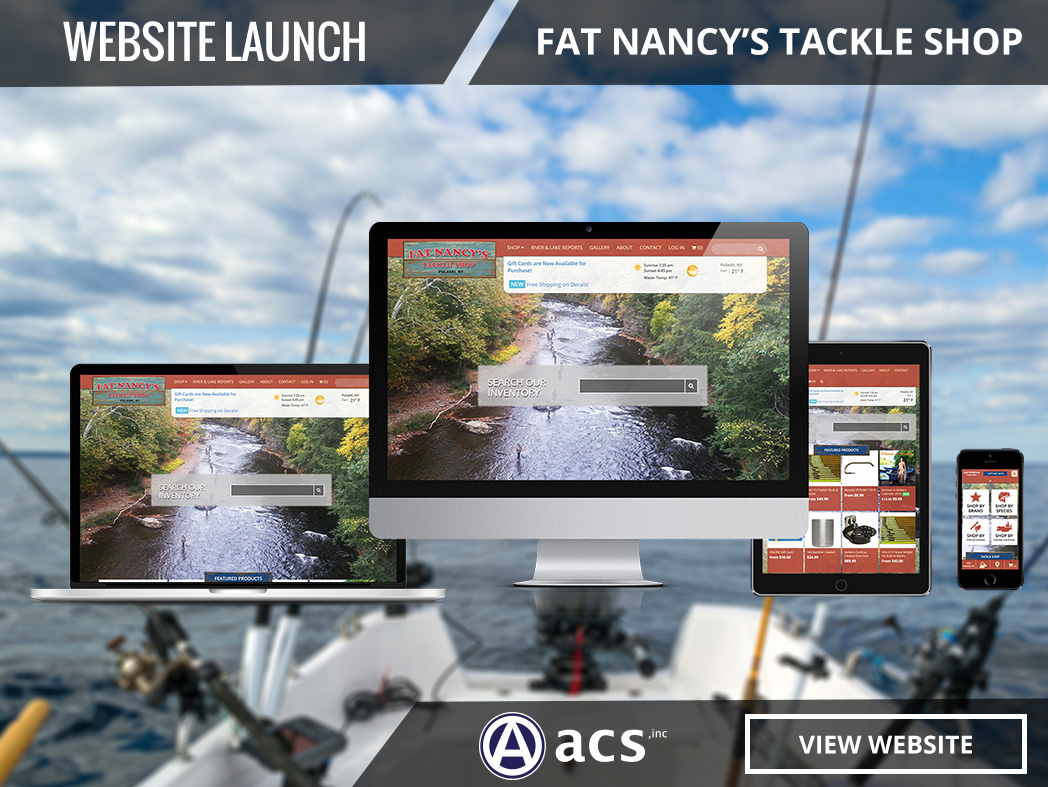 business growth during coronavirus online store example of fat nancys tackle shop from acs web design and seo