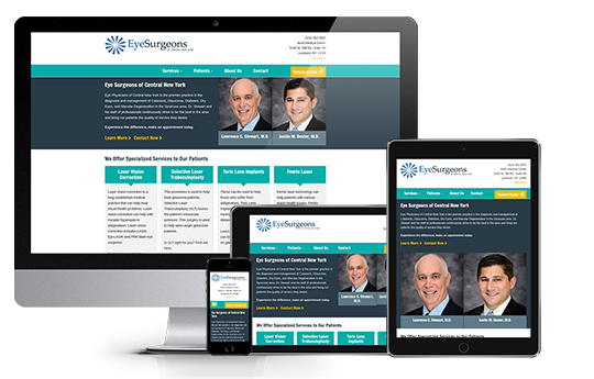 Medical Responsive Website Design for Eye Surgeons