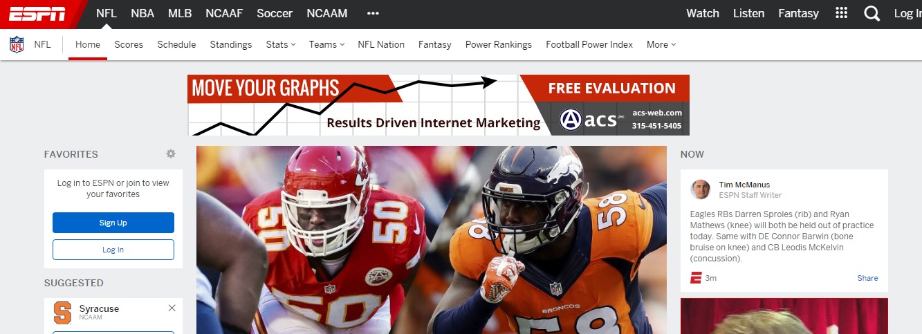remarketing espn from acs web design and seo