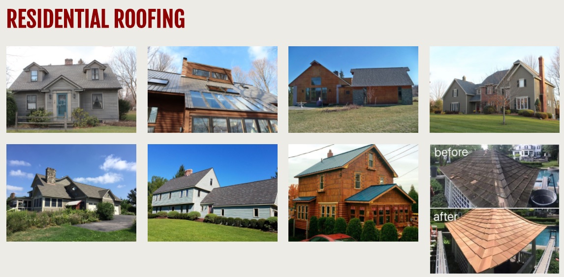 roofing website design project gallery from acs inc web design and seo