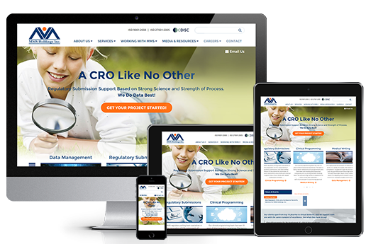 healthcare website design responsive web design mms holdings by acs web design and seo