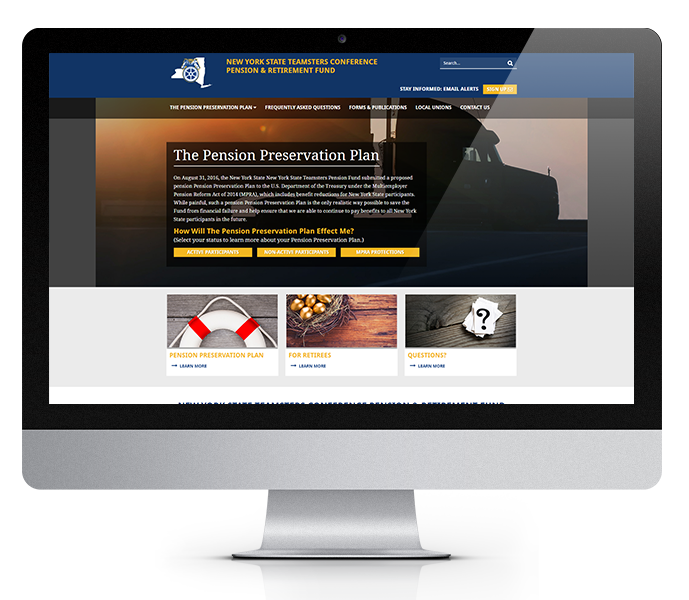 government website design desktop teamsters from acs web design and seo