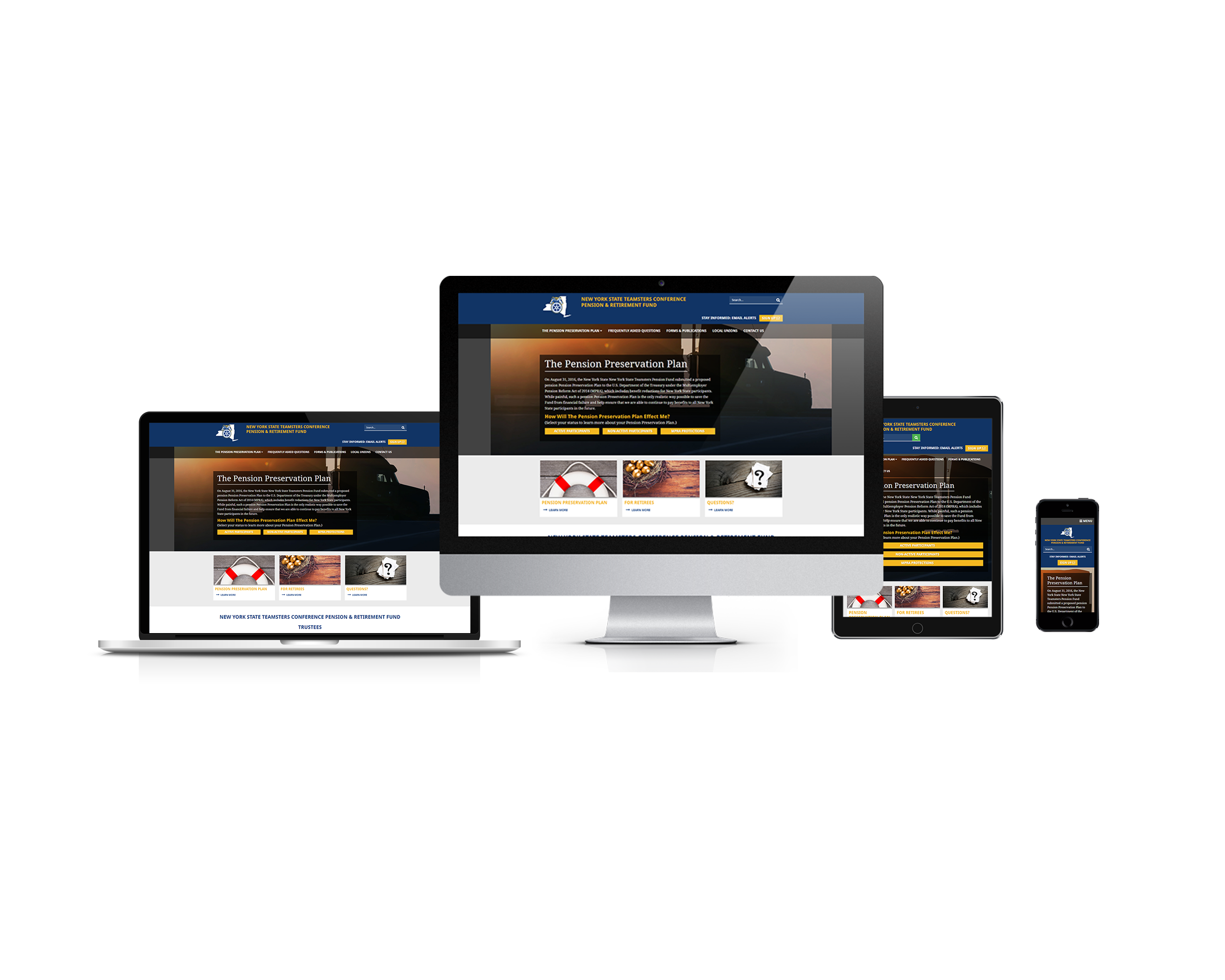 government website design responsive web design teamsters by acs web design and seo
