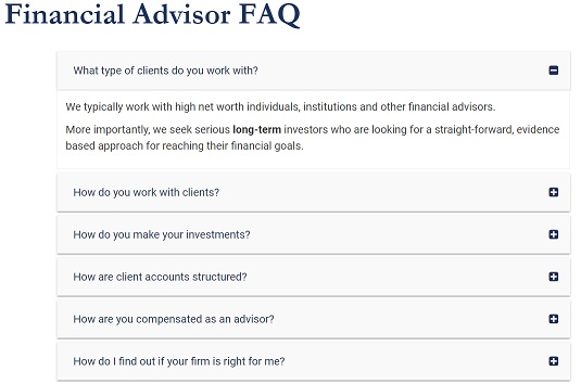 financial advisor website design faq bpc advisors from acs web design and seo