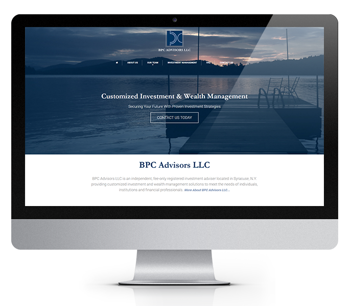financial advisor website design desktop bpc by acs web design and seo