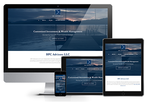 financial advisor website design responsive by acs web design and seo