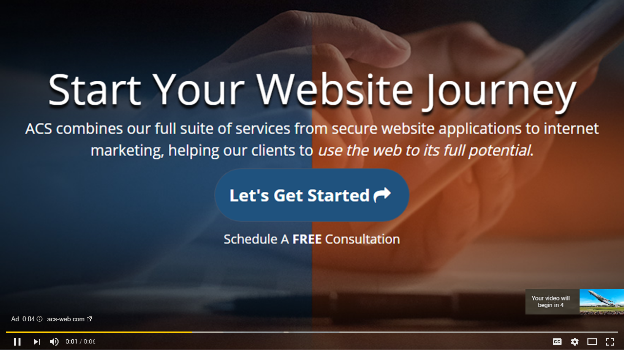 Example YouTube Ad - run Youtube commercials for your company in Syracuse