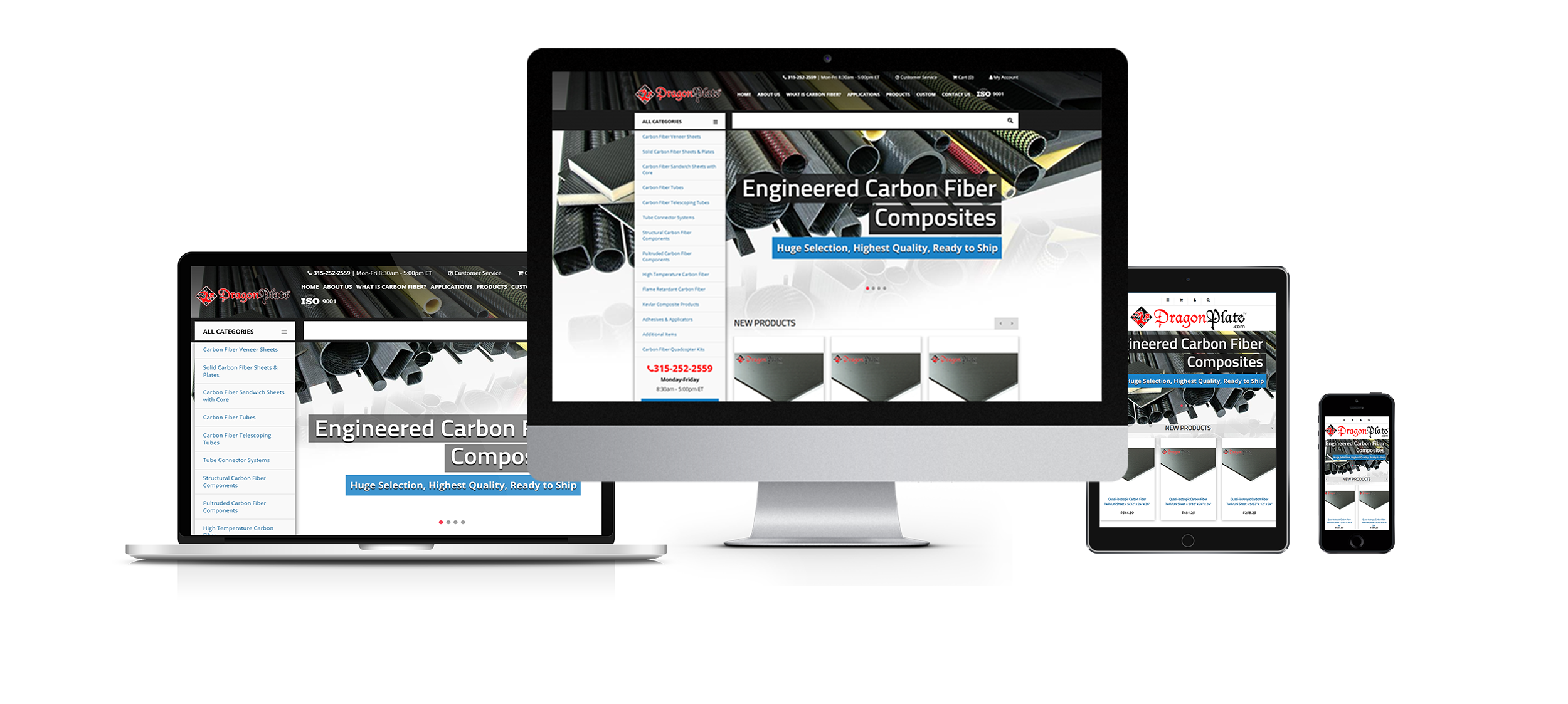 enterprise eCommerce website design dragonplate responsive web design
