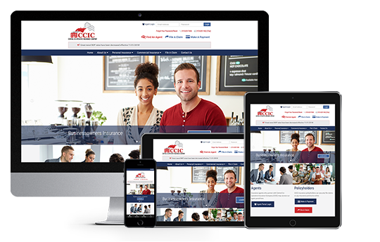insurance website design ccic responsive from acs web design and seo